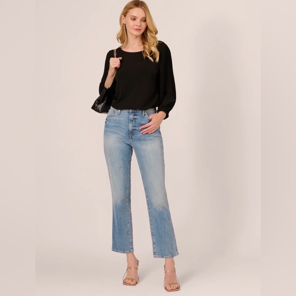 Adrianna Papell Black Blouse